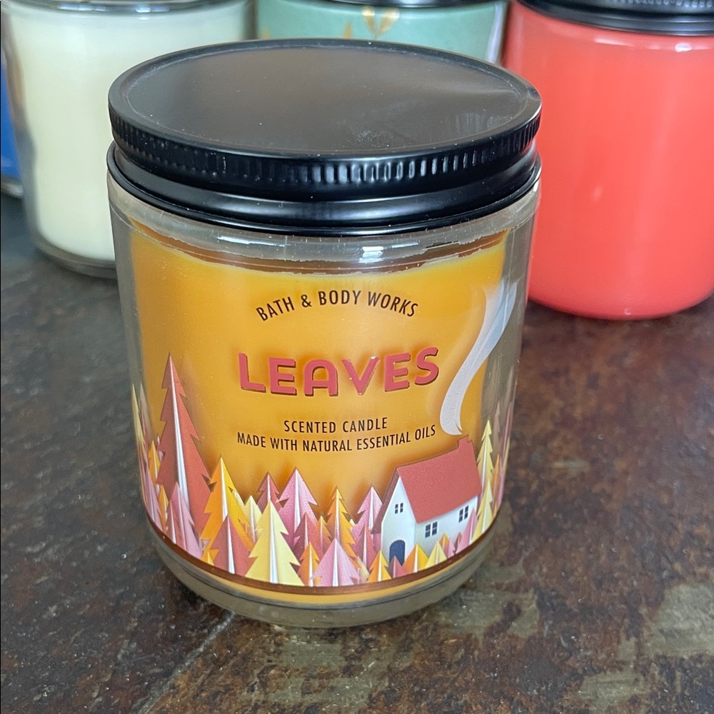 Bath & Body Works Leaves Candle - Single Wick